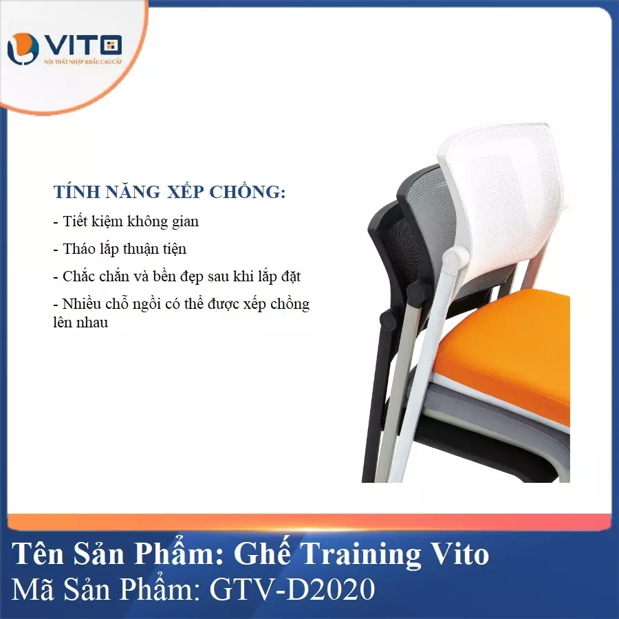 Ghế Đào Tạo Cao Cấp Vito GTV-D2020