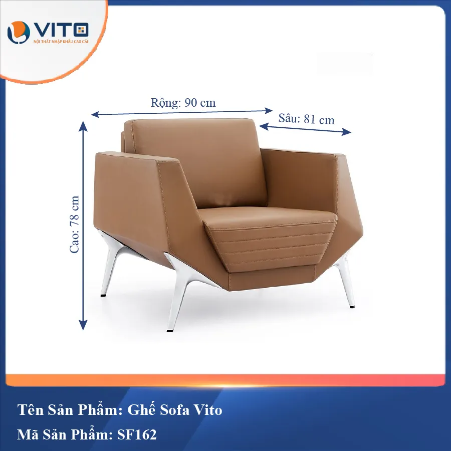 Bộ Ghế Sofa da cao cấp Vito SF162