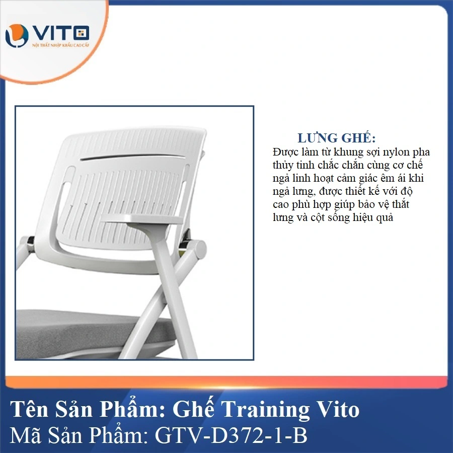 Ghế Đào Tạo Cao Cấp Vito GTV-D372-1-B