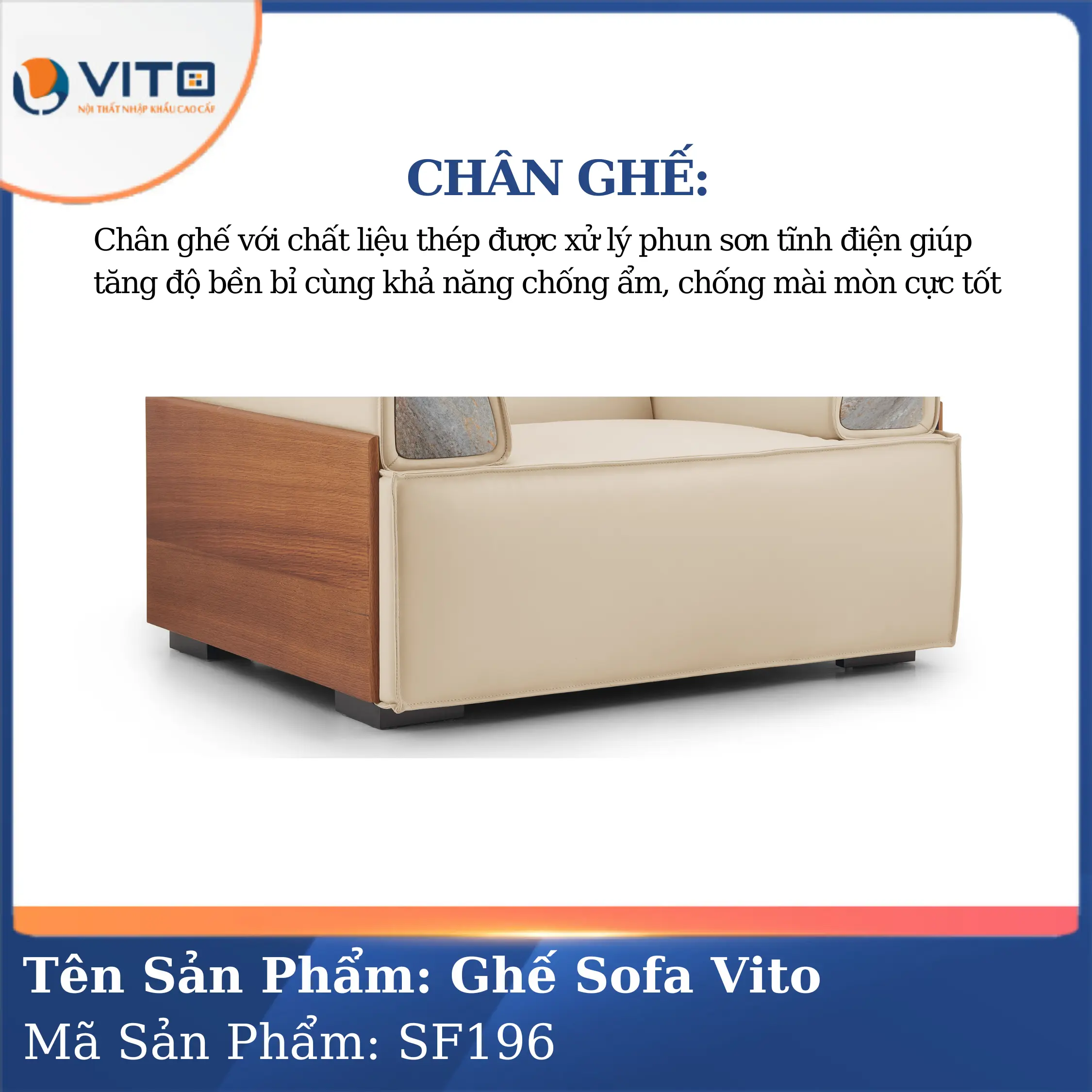 Bộ Ghế Sofa da cao cấp Vito SF196