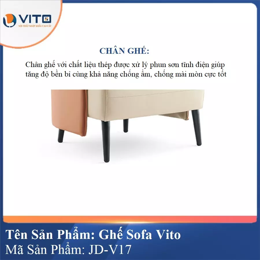 Ghế Sofa da cao cấp Vito JD-V17