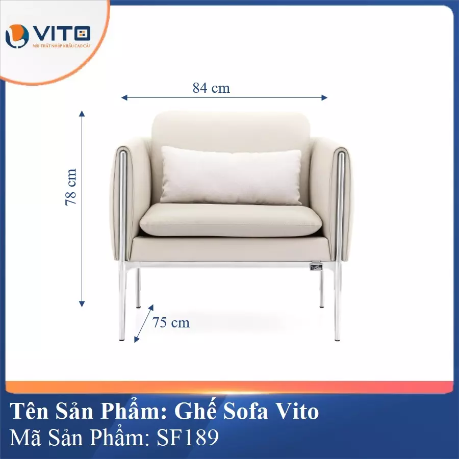 Bộ Ghế Sofa da cao cấp Vito SF189