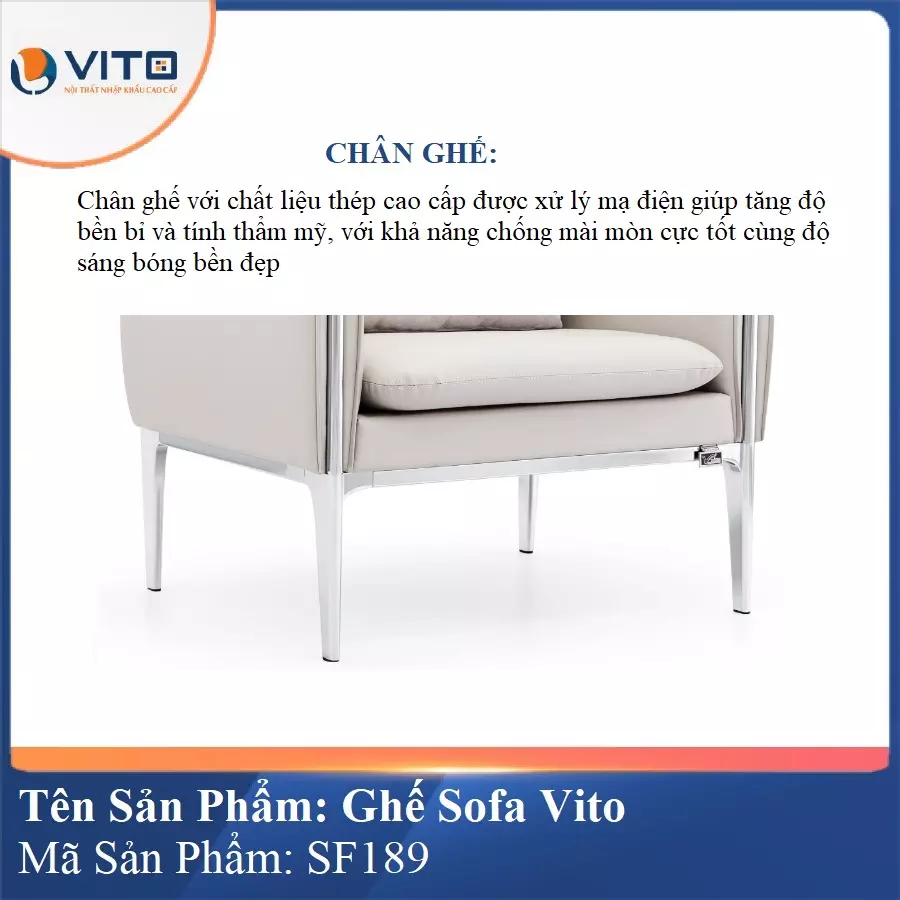 Bộ Ghế Sofa da cao cấp Vito SF189