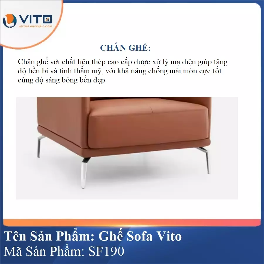 Bộ Ghế Sofa da cao cấp Vito SF190