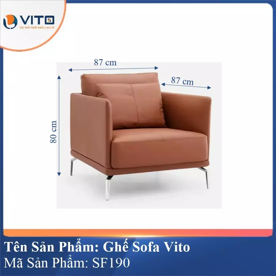 Bộ Ghế Sofa da cao cấp Vito SF190