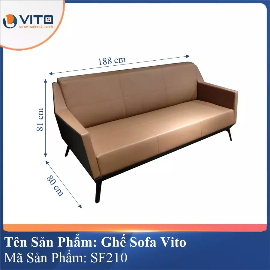 Bộ Ghế Sofa da cao cấp Vito SF210