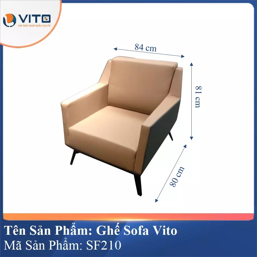 Bộ Ghế Sofa da cao cấp Vito SF210