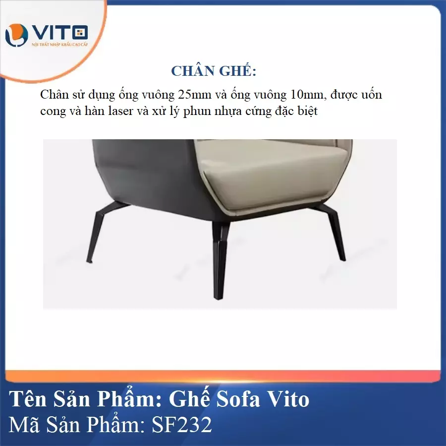 Bộ Ghế Sofa da cao cấp Vito SF232