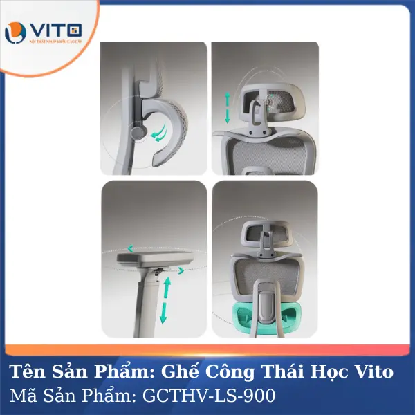 Ghế Công Thái Học Vito GCTHV-LS-900