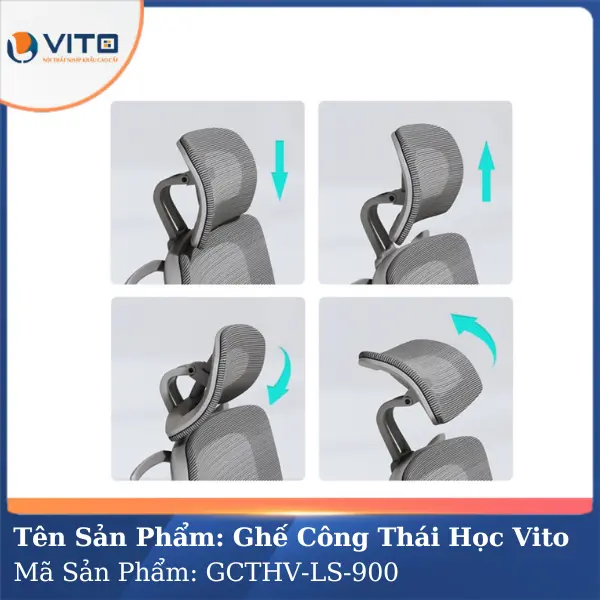 Ghế Công Thái Học Vito GCTHV-LS-900