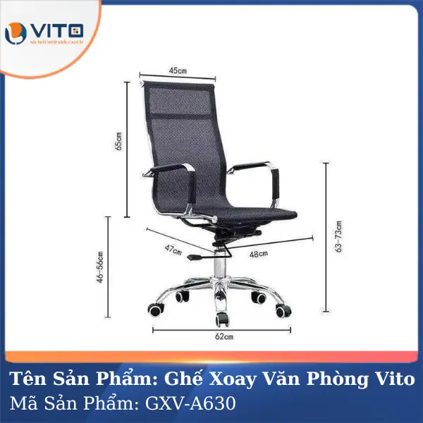 Ghế xoay văn phòng Vito GXV-A630