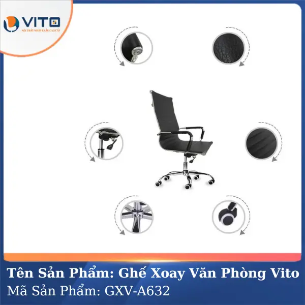 Ghế xoay văn phòng Vito GXV-A632