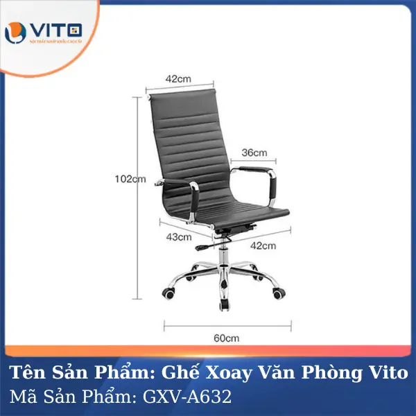 Ghế xoay văn phòng Vito GXV-A632