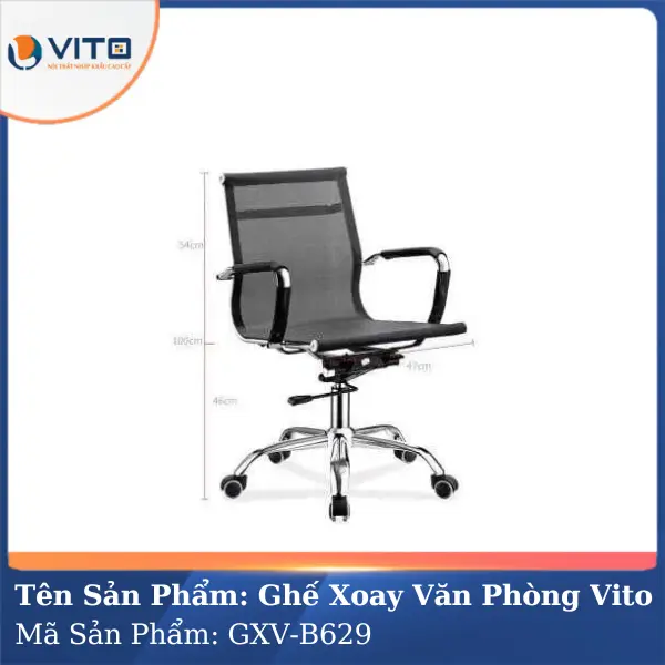 Ghế xoay văn phòng Vito GXV-B629