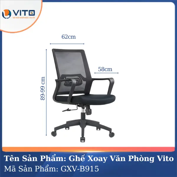 Ghế xoay văn phòng Vito GXV-B915