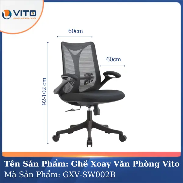 Ghế xoay văn phòng Vito GXV-SW002B