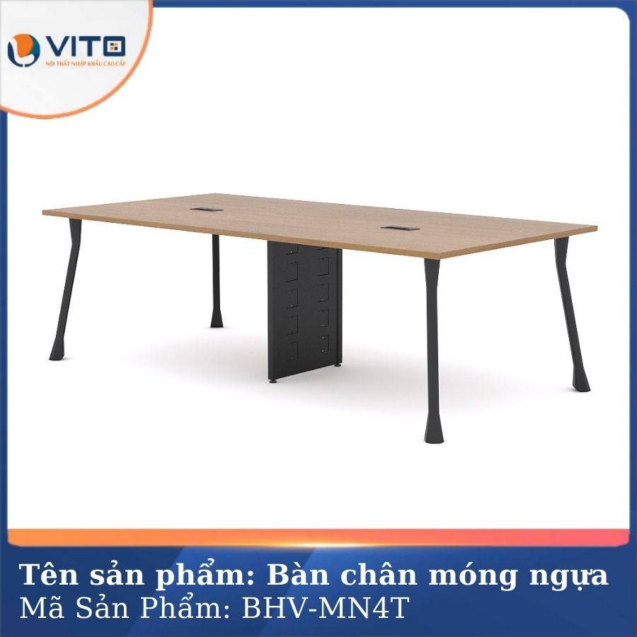 Bàn họp văn phòng chân móng ngựa BHV-MN4T