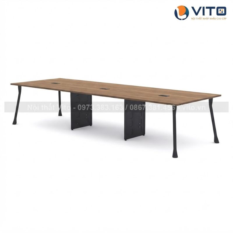 Bàn họp văn phòng chân móng ngựa BHV-MN6D