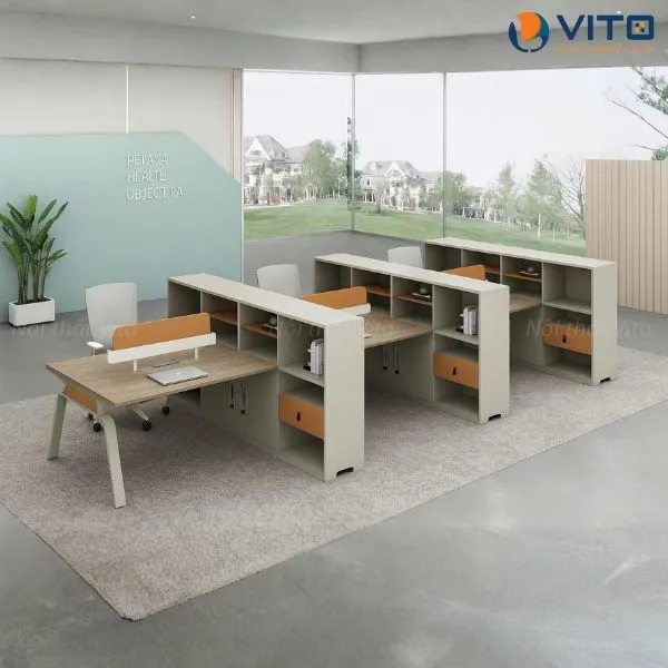 Bàn làm việc nhóm 6 người Grand MDV-HM-L4524