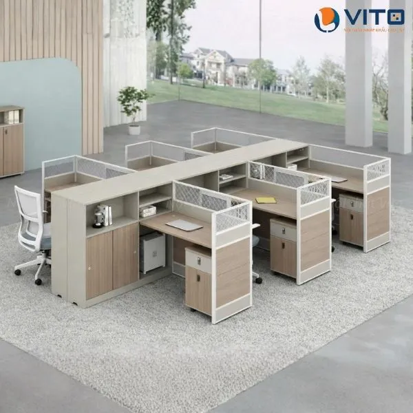 Module bàn làm việc 6 người Grand MDV-HM-L3042
