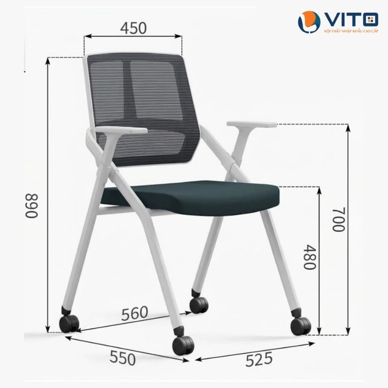 GHẾ TRAINING VITO GTV-D362-1 Ghế training Vito GTV-D362-1 - Ảnh 7