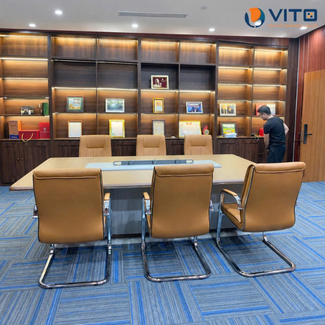 NỘI THẤT VITO BÀN GIAO COMBO NỘI THẤT CHO CHỊ DUNG TẠI THANH TRÌ Vito bàn giao combo nội thất với nhiều hạng mục bàn ghế văn phòng