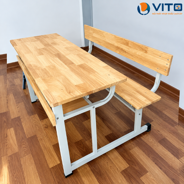Bàn học kích thước 1m2 chất lượng, bền đẹp theo thời gian