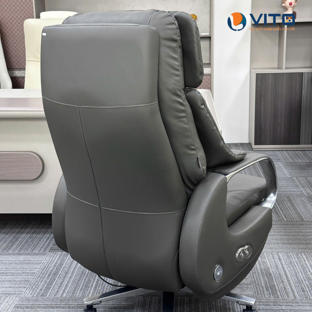 TOP MẪU GHẾ GIÁM ĐỐC NGẢ LƯNG CAO CẤP, ÊM ÁI VÀ TIỆN NGHI Ghế giám đốc ngả lưng bọc da màu nâu sang trọng
