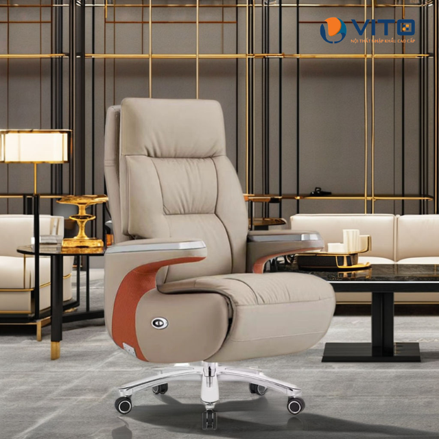 TOP MẪU GHẾ GIÁM ĐỐC NGẢ LƯNG CAO CẤP, ÊM ÁI VÀ TIỆN NGHI Ghế giám đốc ngả lưng phù hợp với bàn giám đốc sang trọng