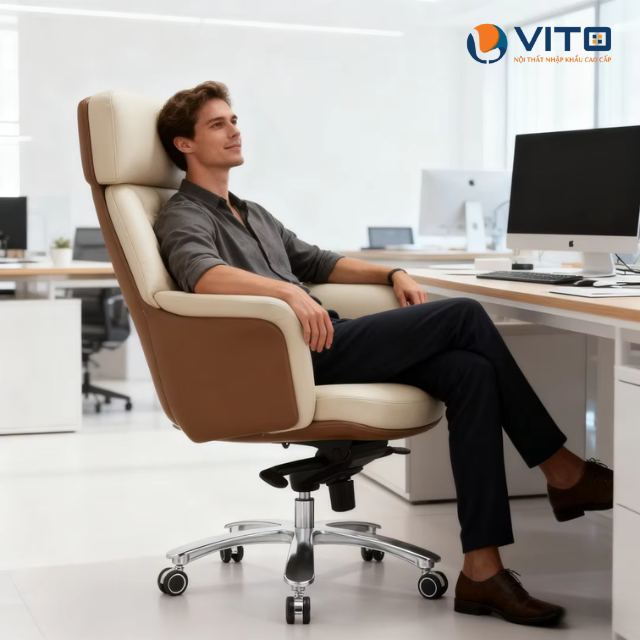 Top 5 mẫu ghế ngồi làm việc cho người trên 90kg có đệm ngồi rộng
